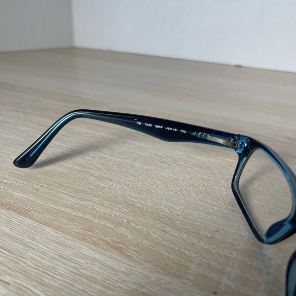 Ray-Ban RB1530 3667 Eyeglasses Rectangular Blue Full Rim 48-16-130 Frames Only - Picture 4 of 10